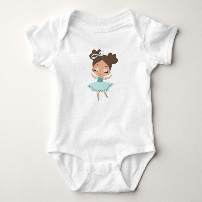 Body Para Bebé Niña pequeña, chica poder blanco (Anverso)