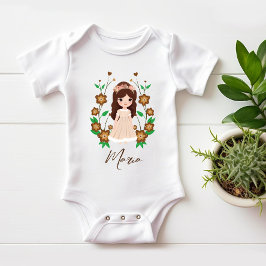 Body Para Bebé Niña pequeña con flores