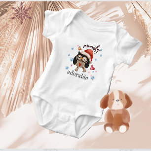 Body Para Bebé Niña pequeña de Navidades cortos