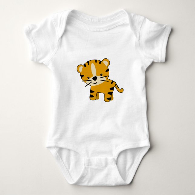 Body Para Bebé Niña Personalizado Tiger (Anverso)