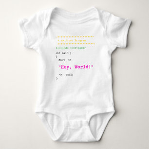 Body Para Bebé Niña primera C++ Programa