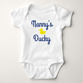 Body Para Bebé Niñera Ducky