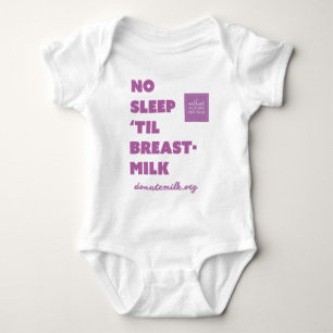 Body Para Bebé ningún sueño 'hasta el mono de la leche materna 