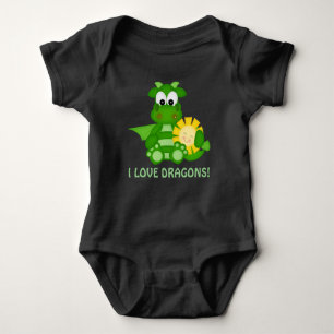 Body Para Bebé Niño amante Dragons