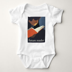 Body Para Bebé Niño Antiguo Leyendo un Libro de la Biblioteca