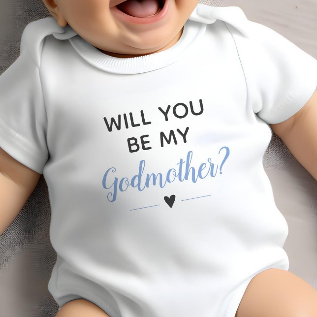 Body Para Bebé Niño Azul Cuerdo Serás Mi Madrina (Subido por el creador)