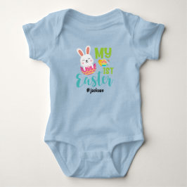 Body Para Bebé Niño azul en su 1er Pascua