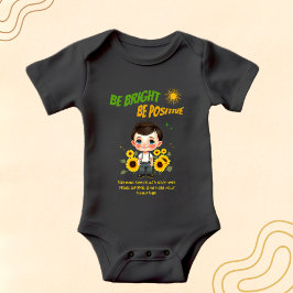 Body Para Bebé Niño con girasoles