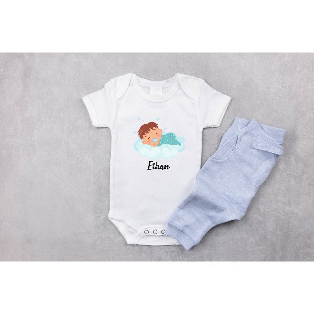 Body Para Bebé Niño con traje de nubes (Subido por el creador)