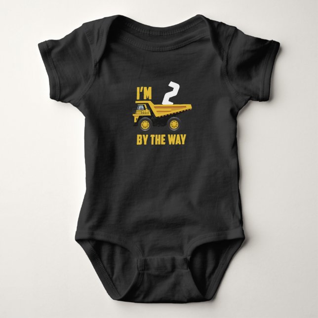 Body Para Bebé Niño de 2º cumpleaños Niño de la construcción Todd (Anverso)