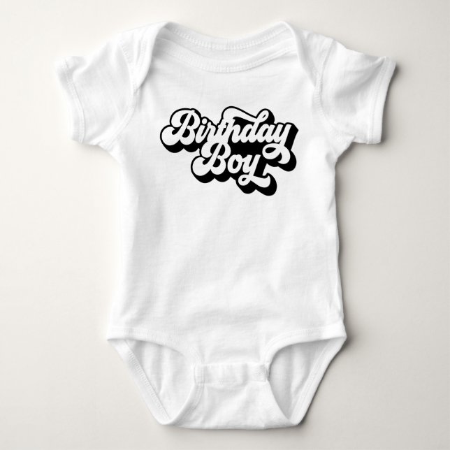 Body Para Bebé Niño de cumpleaños niño bebé bodysuit Niños (Anverso)