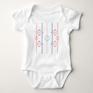 Body Para Bebé Niño de la pista del hockey