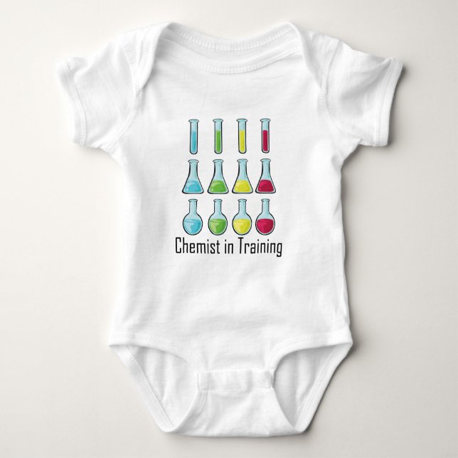 Body Para Bebé Niño de la química del estudiante del químico (Anverso)