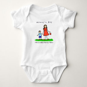 Body Para Bebé Niño de mamá - Madre de Brunette y camiseta de hij