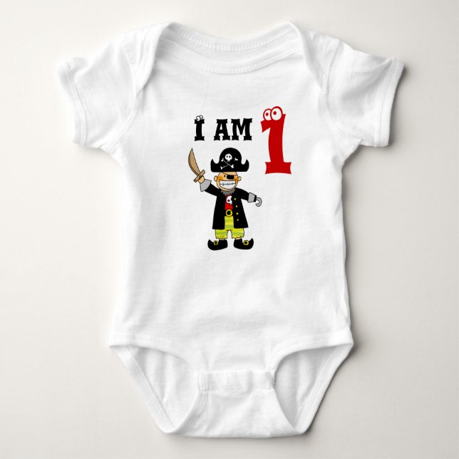 Body Para Bebé Niño de un año de edad ( pirata ) (Anverso)
