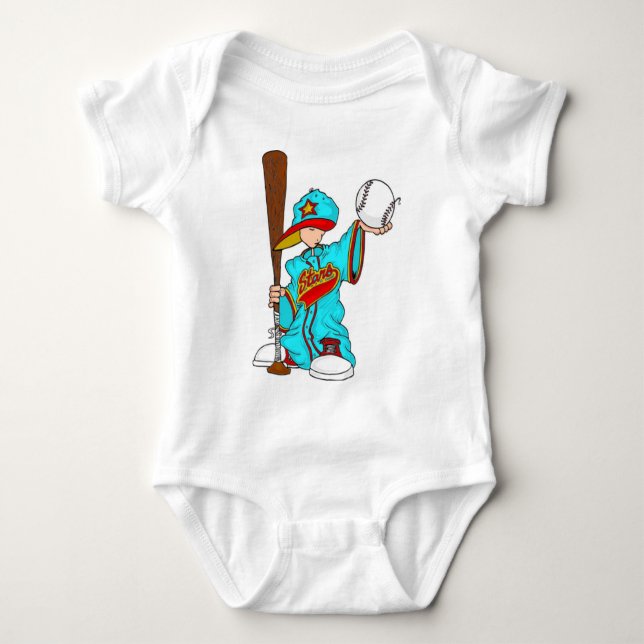 Body Para Bebé Niño del béisbol (Anverso)