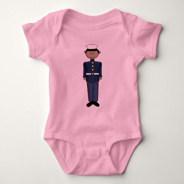Body Para Bebé Niño del Cuerpo de Marines de Estados Unidos (Anverso)