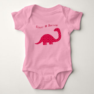 Body Para Bebé Niño del dinosaurio de la flor
