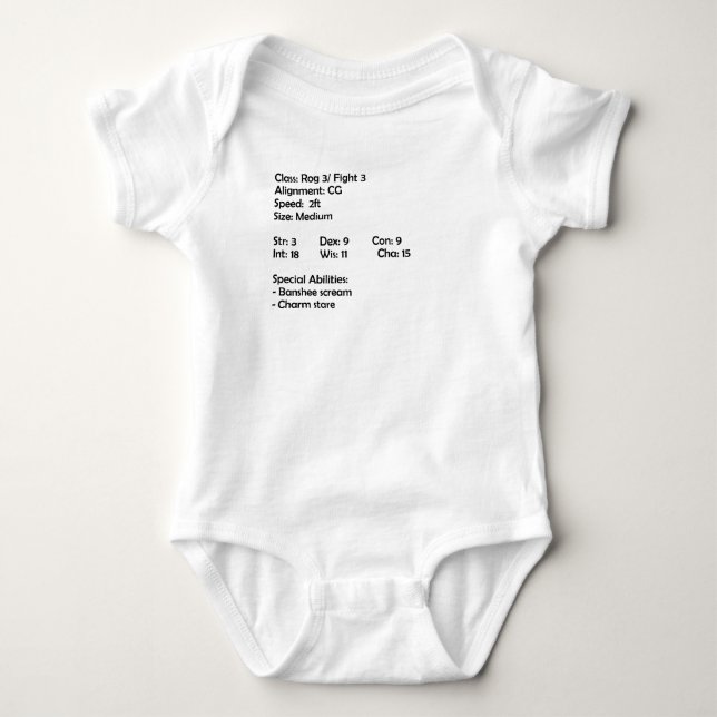 Body Para Bebé Niño del RPG (Anverso)