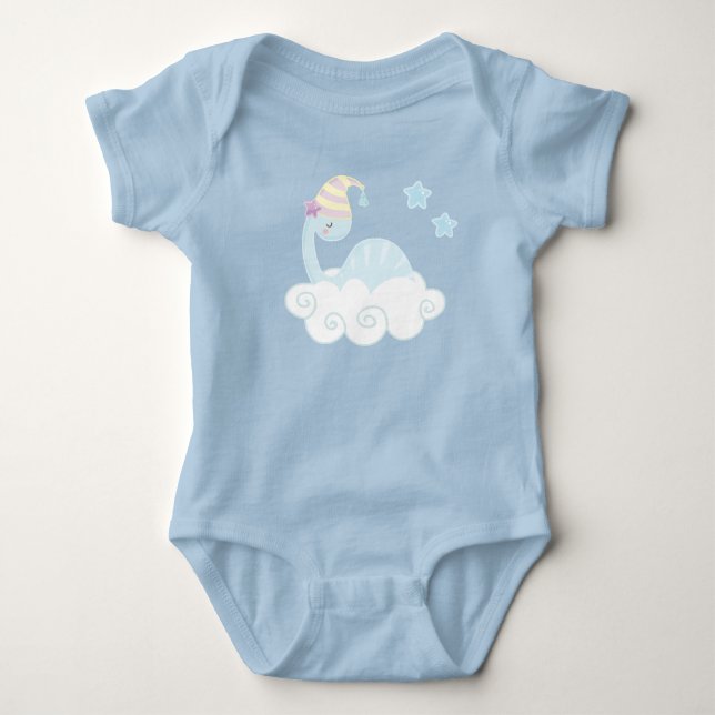 Body Para Bebé Niño Dinosaurio durmiendo (Anverso)