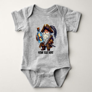 Body Para Bebé Niño divertido personalizable pirata Baby Bodysuit