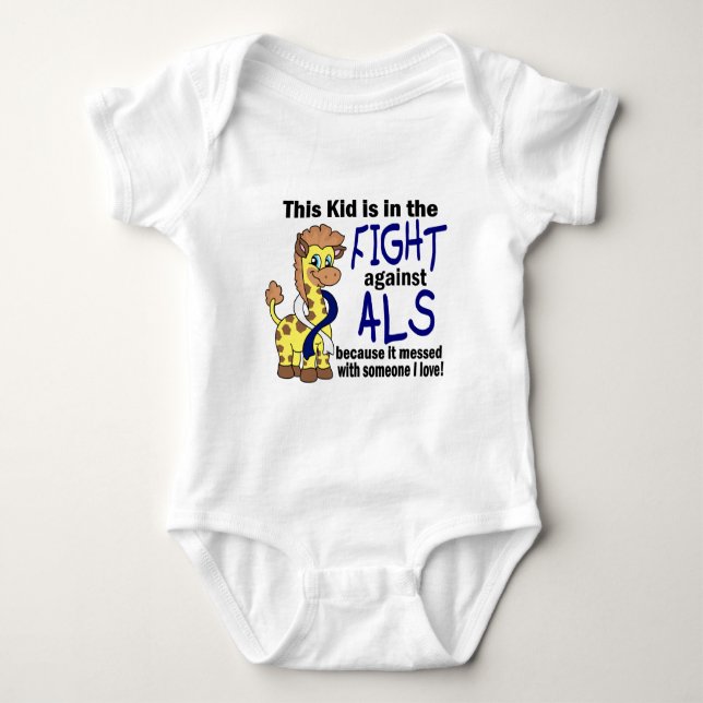 Body Para Bebé Niño en la lucha contra el ALS (Anverso)