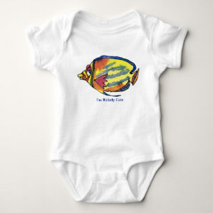Body Para Bebé Niño lindo del dibujo animado de los pescados