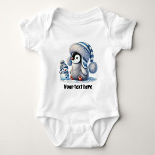 Body Para Bebé Niño lindo invierno Pingüino estacional