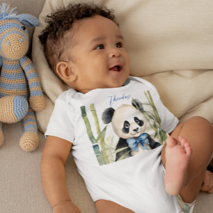 Body Para Bebé Niño lindo Panda Boy