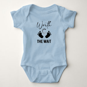Body Para Bebé Niño lindo que vale la pena esperar arte de palabr