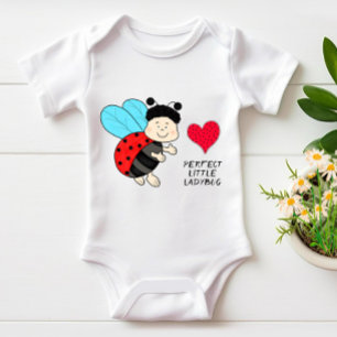 Body Para Bebé Niño mariquita con corazón