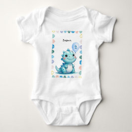 Body Para Bebé Niño niño niño feliz cumpleaños de dinosaurio lind