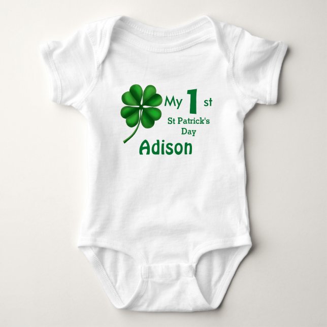 Body Para Bebé Niño o Chica de la fiesta de San Patricio (Anverso)