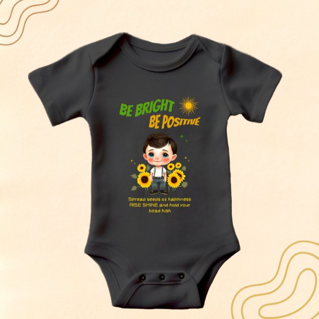 Body Para Bebé Niño pequeño con girasoles (Subido por el creador)