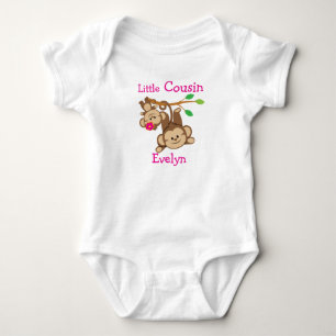 Body Para Bebé Niño personalizado, mono Chica pequeño primo