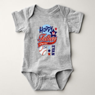 Body Para Bebé Niño Primer Padres Día Camisas de Béisbol
