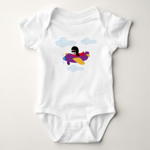 Body Para Bebé Niño volando en avión
