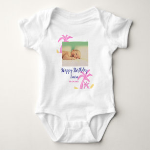 Body Para Bebé Niños bebé primer cumpleaños añadir fecha añadir f
