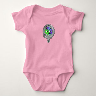 Body Para Bebé Niños Clan Gunn Escudo y Tartan Baby Bodysuit