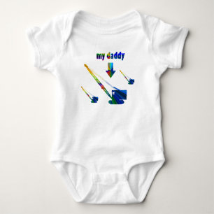 BODY PARA BEBÉ NIÑOS COLORIDOS DEL OPERADOR DE GRÚA QUE ACTÚAN