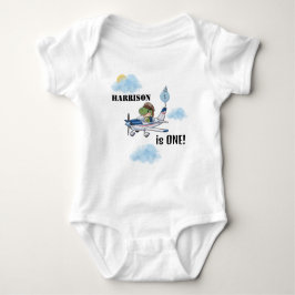 Body Para Bebé Niños Cute Blue Airplane Dinosaur Kids 1er cumplea