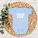 Body Para Bebé Niños de la tripulación de primo<br><div class="desc">Prendas personalizados personalizadas con el gráfico "Cousin Crew" u otro texto personalizado. Utilice las herramientas de diseño para editar los tipos de letra y los colores del texto o agregue sus propias fotos para crear un diseño de camiseta personalizado. Seleccione entre una amplia variedad de camisetas, camisetas de tanque y...</div>