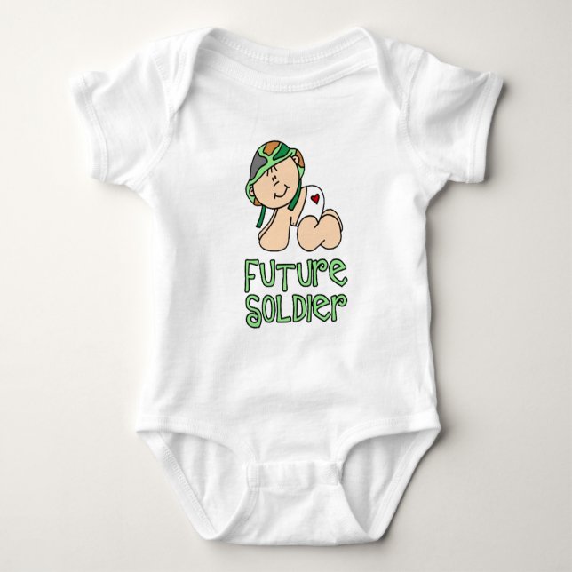 Body Para Bebé Niños Futuro Soldado (Anverso)