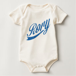 Body Para Bebé Niños Nombre "Rory" Azul angustiado