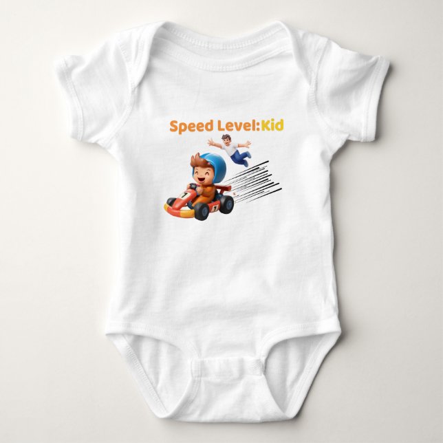 Body Para Bebé Nivel de Velocidad: Mono para Bebé (Anverso)