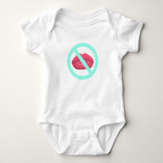 Body Para Bebé No besar traje de Rótulo para bebés