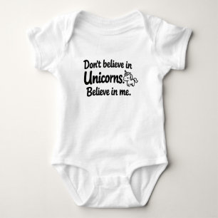 Body Para Bebé No creas en Unicornios - Cree en mí