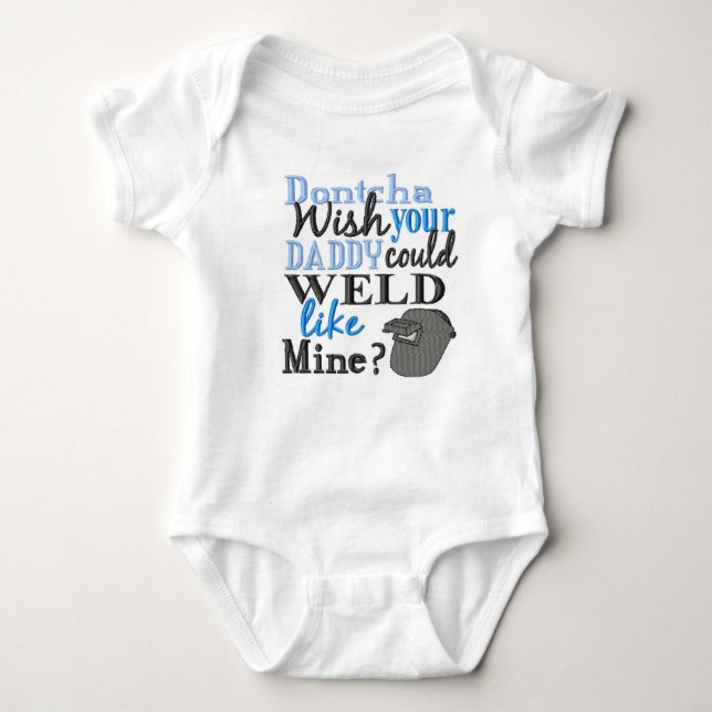 Body Para Bebé No desee que su papá podría soldar con autógena (Anverso)