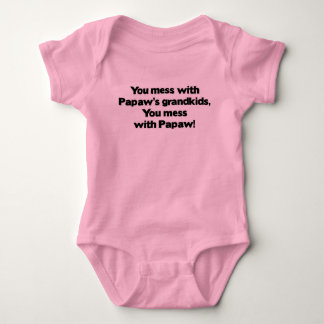 Body Para Bebé No ensucie con los Grandkids del Papaw