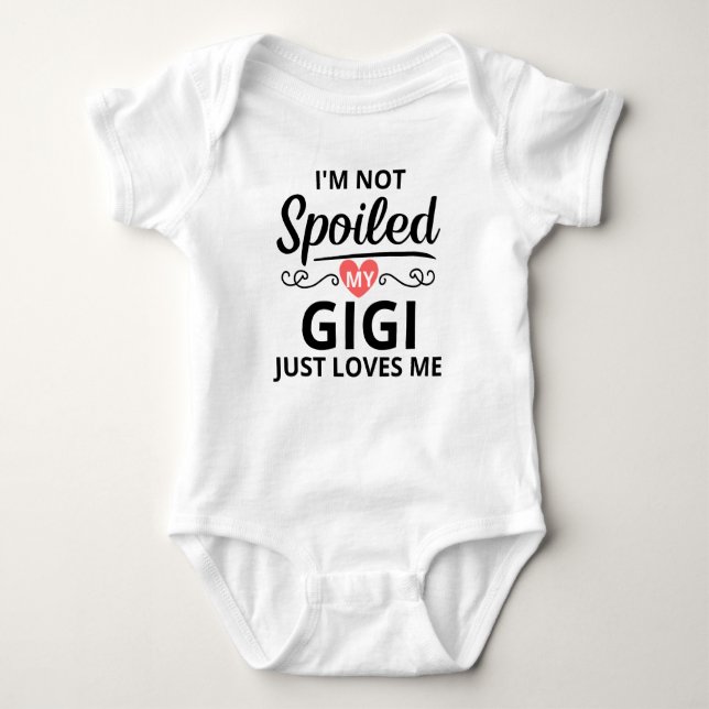 Body Para Bebé No estoy asustado, mi Gigi me ama (Anverso)